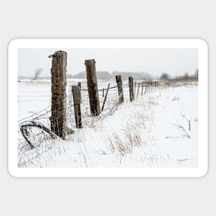 Winter On The Farm Sticker